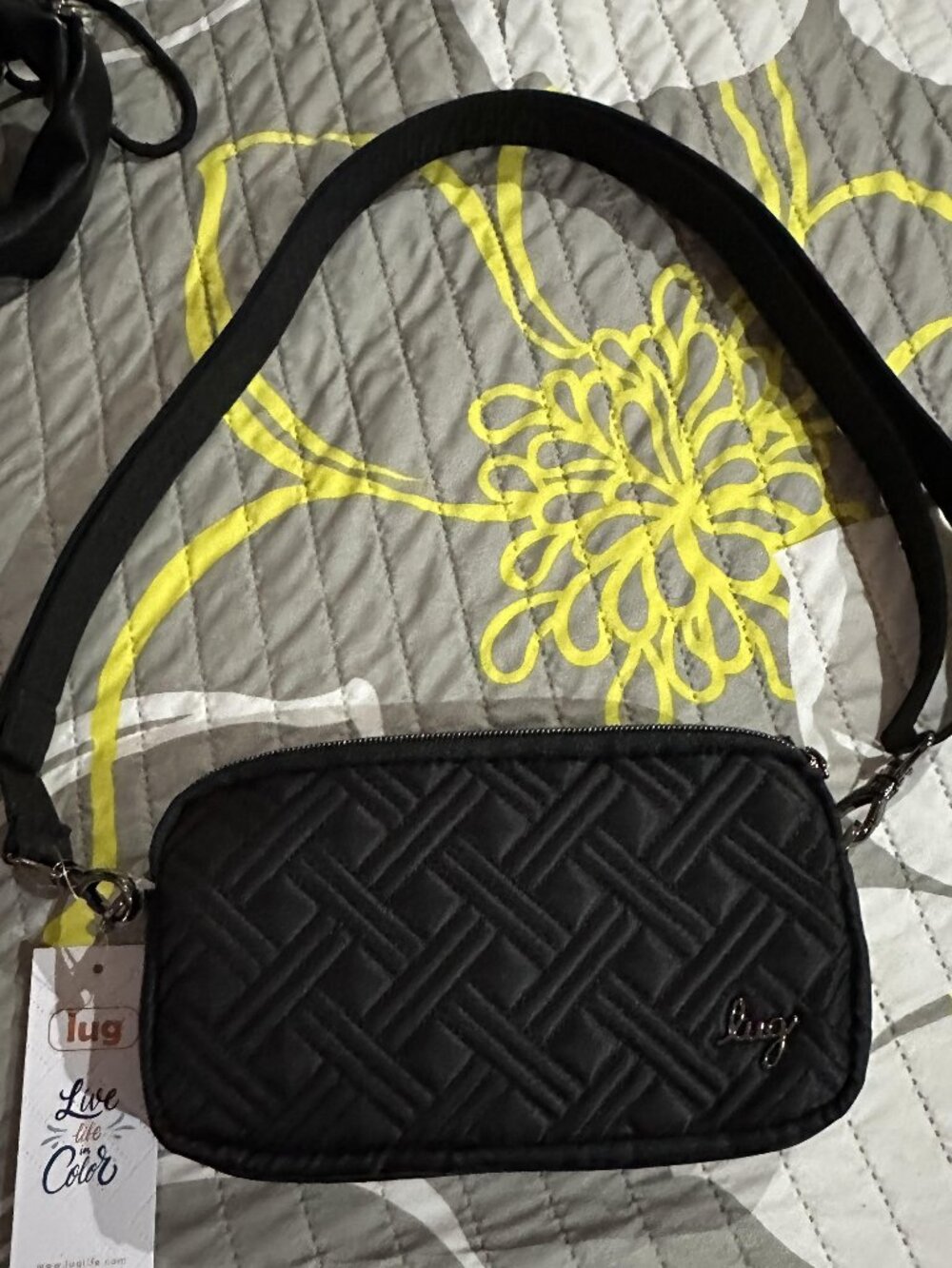 NWT Lug Coupe XL Convertible Black Crossbody Bag